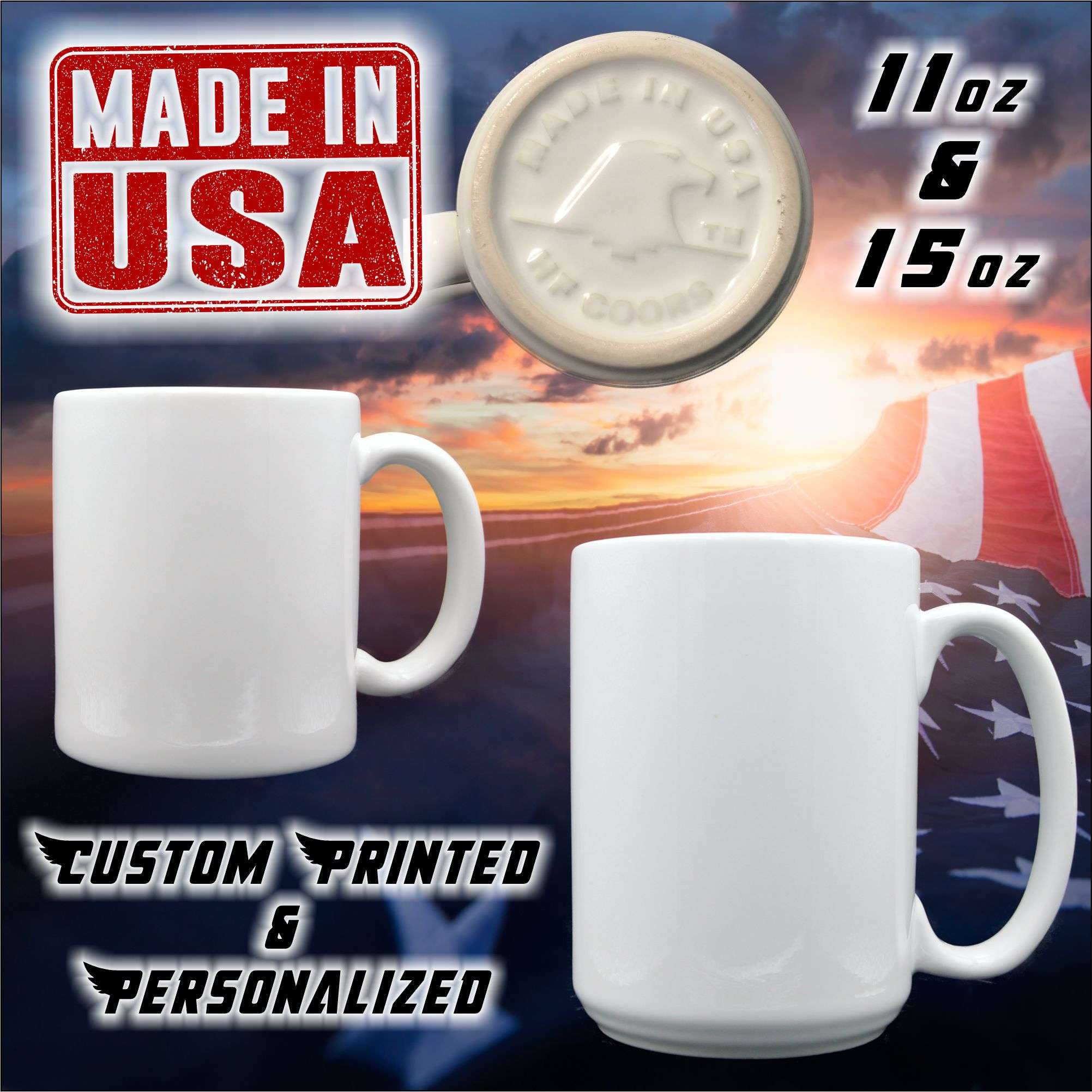 Made in USA Photo Mugs