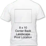 8 x 8 center back landscape location